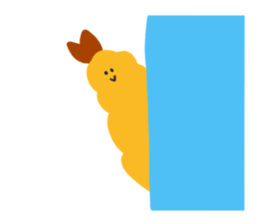 Sticker of fried shrimps sticker #15551968