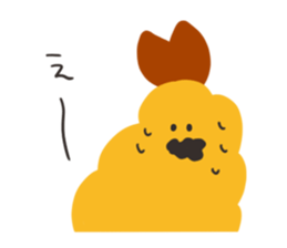 Sticker of fried shrimps sticker #15551972