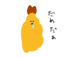 Sticker of fried shrimps sticker #15551973
