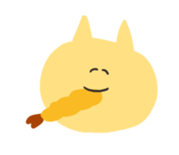Sticker of fried shrimps sticker #15551975
