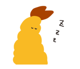 Sticker of fried shrimps sticker #15551981