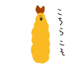Sticker of fried shrimps sticker #15551985