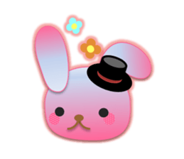 Rabbit and bear daily(Face1) sticker #15552623