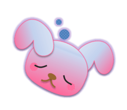 Rabbit and bear daily(Face1) sticker #15552628