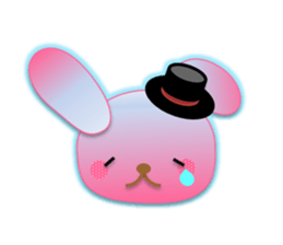 Rabbit and bear daily(Face1) sticker #15552632