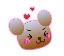 Rabbit and bear daily(Face1) sticker #15552640