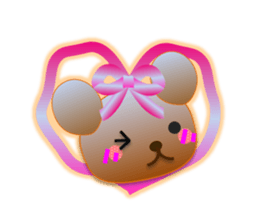 Rabbit and bear daily(Face1) sticker #15552641