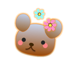 Rabbit and bear daily(Face1) sticker #15552642