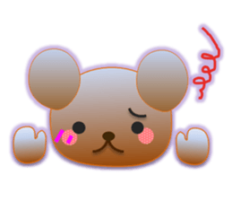 Rabbit and bear daily(Face1) sticker #15552644