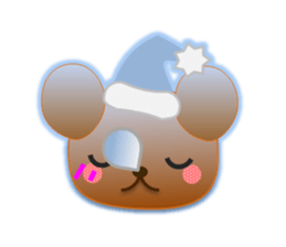 Rabbit and bear daily(Face1) sticker #15552645