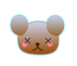 Rabbit and bear daily(Face1) sticker #15552646