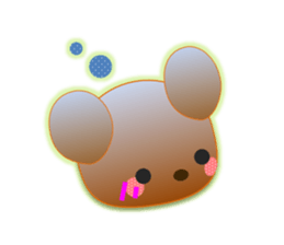 Rabbit and bear daily(Face1) sticker #15552647