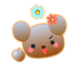 Rabbit and bear daily(Face1) sticker #15552650