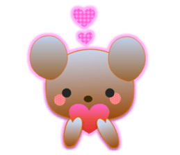 Rabbit and bear daily(Face1) sticker #15552651