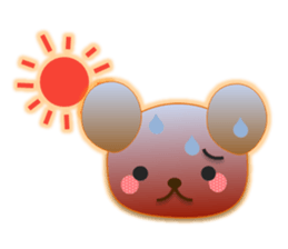 Rabbit and bear daily(Face1) sticker #15552652