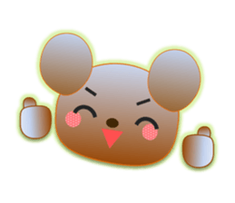 Rabbit and bear daily(Face1) sticker #15552653