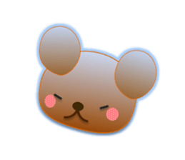 Rabbit and bear daily(Face1) sticker #15552654