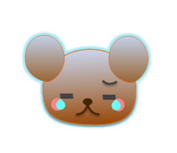 Rabbit and bear daily(Face1) sticker #15552655