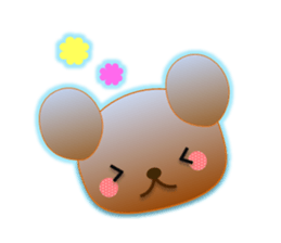 Rabbit and bear daily(Face1) sticker #15552656