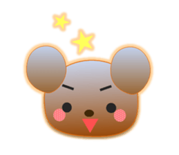 Rabbit and bear daily(Face1) sticker #15552657