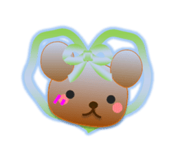 Rabbit and bear daily(Face2) sticker #15553009