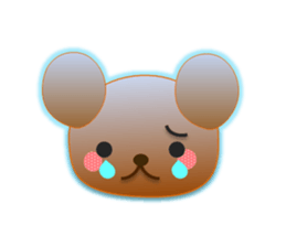 Rabbit and bear daily(Face2) sticker #15553016