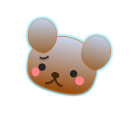 Rabbit and bear daily(Face2) sticker #15553020