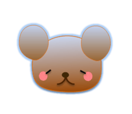 Rabbit and bear daily(Face2) sticker #15553021