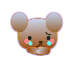 Rabbit and bear daily(Face2) sticker #15553022