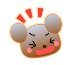 Rabbit and bear daily(Face2) sticker #15553024