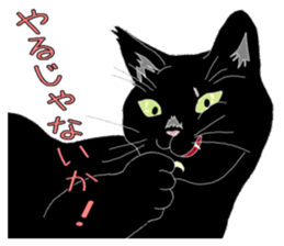 Stray cats in the garden. + kittens sticker #15553087