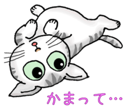 Stray cats in the garden. + kittens sticker #15553091