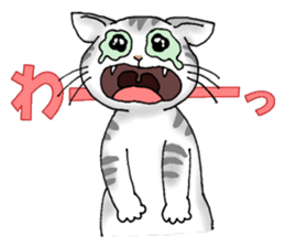 Stray cats in the garden. + kittens sticker #15553099