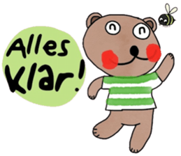 Bear in January (Deutsch) sticker #15553758