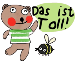 Bear in January (Deutsch) sticker #15553760
