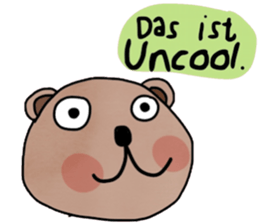 Bear in January (Deutsch) sticker #15553761