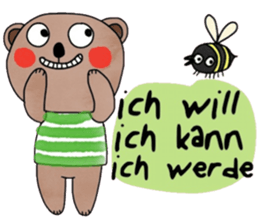 Bear in January (Deutsch) sticker #15553764
