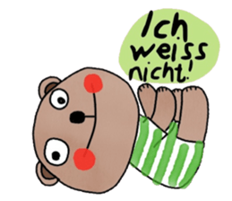 Bear in January (Deutsch) sticker #15553767