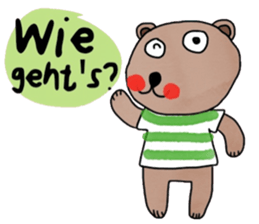 Bear in January (Deutsch) sticker #15553770