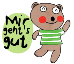 Bear in January (Deutsch) sticker #15553771