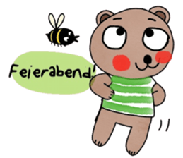 Bear in January (Deutsch) sticker #15553774