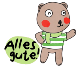 Bear in January (Deutsch) sticker #15553777