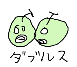 suika meronn sticker #15554092