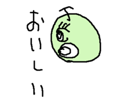 suika meronn sticker #15554093