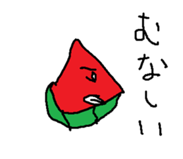 suika meronn sticker #15554095