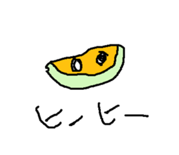 suika meronn sticker #15554096