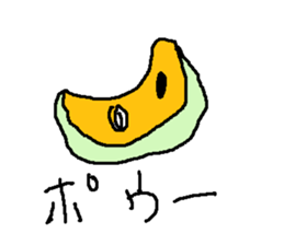 suika meronn sticker #15554100