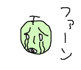 suika meronn sticker #15554104