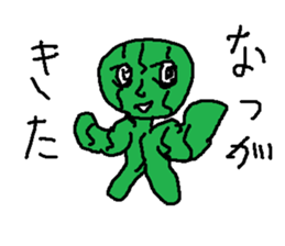 suika meronn sticker #15554112