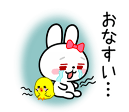 The vogue words of the white rabbit sticker #15554240